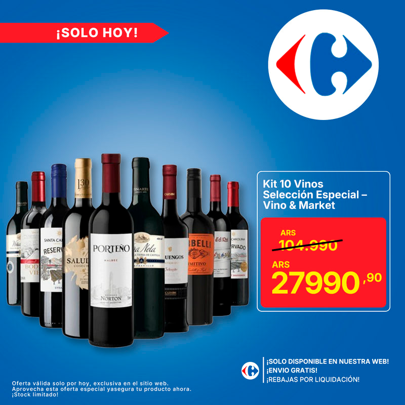 Kit 10 Vinos Selección Especial – Vino & Market
